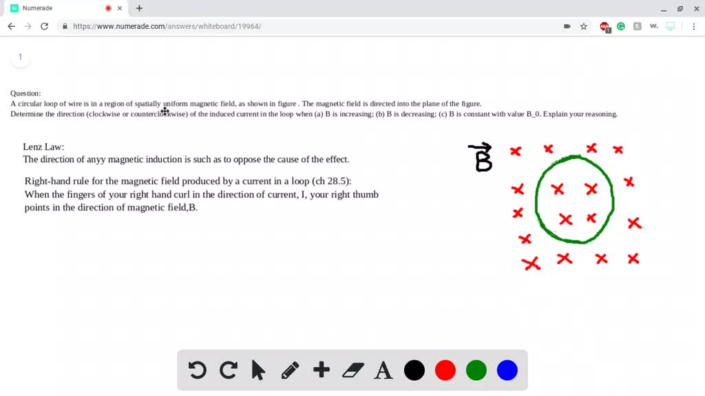 Which of the following law is used to determine the direction of the induced current in a loop of wire placed in a changing magnetic field?