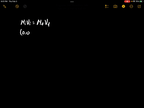 what-is-the-volume-of-the-solution-that-would-result-by-diluting-7000-mathrmml-of-00913-mathrmm-math