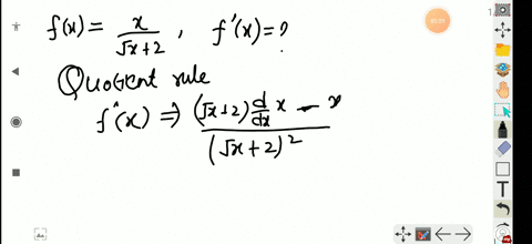 find-the-derivative-of-each-function-fxfracxsqrtx2-2