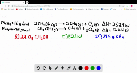 consider-the-following-reaction-2-mathrmch_3-mathrmohg-longrightarrow-2-mathrmch_4gmathrmo_2g-quad-d