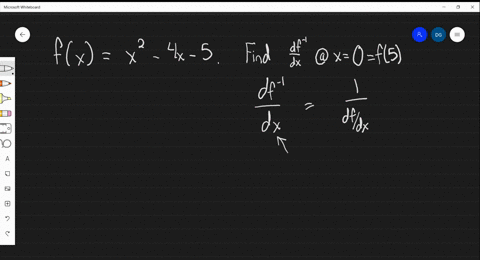 let-fxx2-4-x-5-x2-find-the-value-of-d-f-1-d-x-at-the-point-x0f5-5