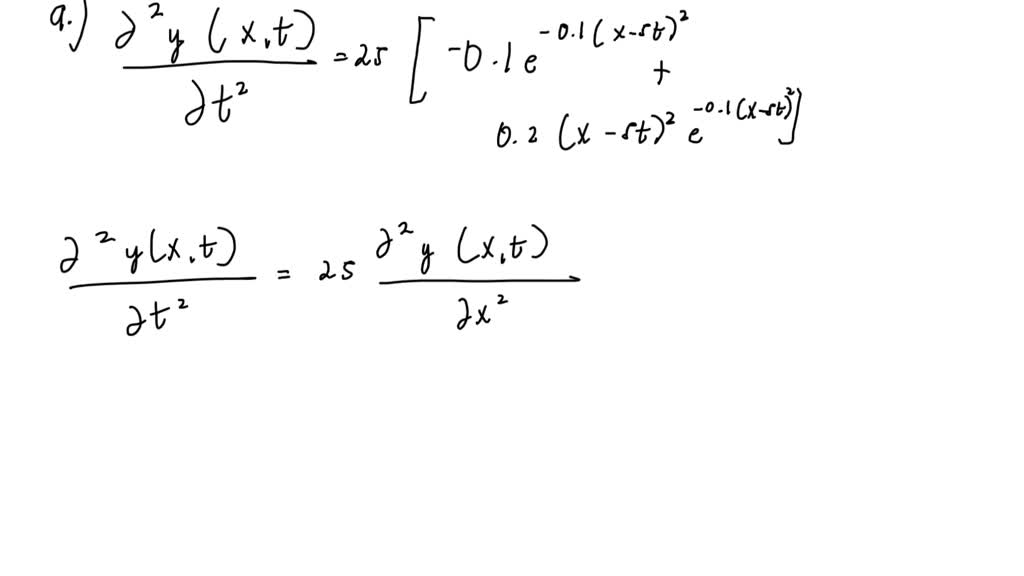 SOLVED:a) Starting from the general wave equation (equation 15.9 ...