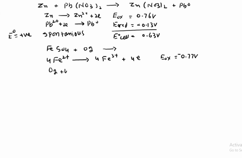 what-reaction-can-occur-if-any-when-the-following-experiments-are-carried-out-under-standard-state-2