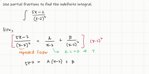 use-partial-fractions-to-find-the-indefinite-integral-int-frac5-x-2x-22-d-x