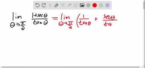 evaluate-each-limit-if-it-exists-use-lhospitals-nule-if-appropriatelim-_theta-rightarrow-pi-2-frac1s