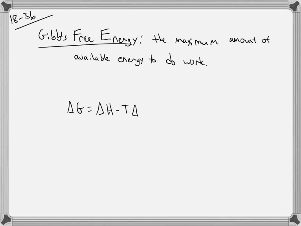 How is free energy related to useful work? | Numerade