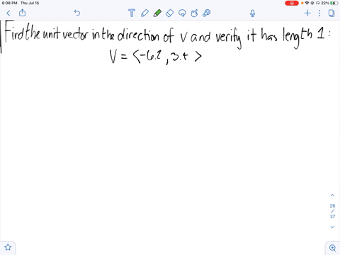find-the-unit-vector-in-the-direction-of-v-and-verify-that-it-has-length-1-mathbfvlangle-6234rangle