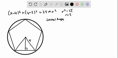 find-the-area-of-a-regular-pentagon-inscribed-in-a-circle-whose-equation-is-given-by-mathrmx-42-squa