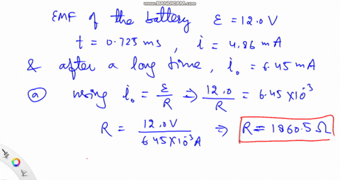 a-150-mu-mathrmf-capacitor-is-charged-to-175-mu-mathrmc-and-then-connected-across-the-ends-of-a-500-