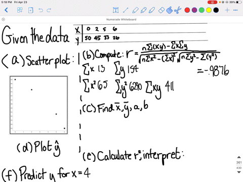 please-do-the-following-a-draw-a-scatter-diagram-displaying-the-data-b-verify-the-given-sums-sigma-4