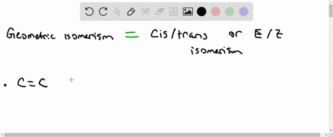 alkenes-exhibit-geometrical-isomerism-because-rotation-about-the-mathrmcmathrmc-bond-is-restricted-e