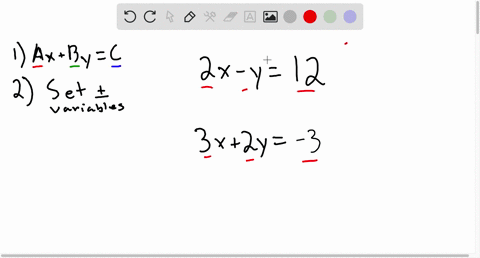 solve-each-system-by-the-elimination-method-check-each-solution-beginarrayl-2-x-y12-3-x2-y-3-endarra