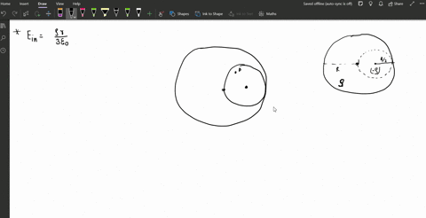 a-solid-sphere-of-radius-r-carries-a-uniform-volume-charge-density-rho-a-hole-of-radius-r-2-occupi-2
