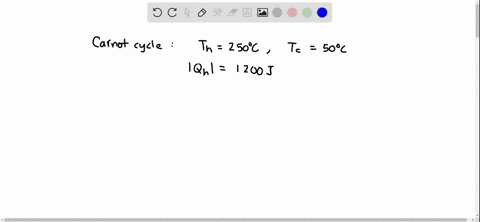 an-ideal-gas-is-taken-through-a-carnot-cycle-the-isothermal-expansion-occurs-at-250circ-mathrmc-an-3