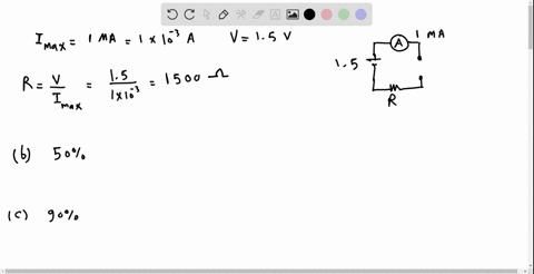 a-simple-ohmmeter-is-made-by-connecting-an-ideal-150-v-flashlight-battery-in-series-with-a-resistanc