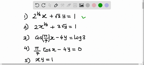 in-each-part-determine-whether-the-equation-is-linear-in-x-and-y-a-21-3-xsqrt3-y1-b-2-x1-33-sqrty1-c