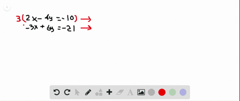 in-exercises-19-26-solve-the-system-by-elimination-beginaligned-2-x-4-y-10-3-x6-y-21-endaligned