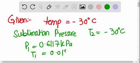 using-the-clapeyron-clausius-equation-and-the-triple-point-data-of-water-estimate-the-sublimation-pr