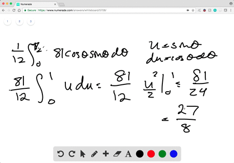 evaluate-the-triple-integral-iiint_e-z-dv-where-e-is-bounded-by-the-cylinder-y2-z2-9-and-the-planes-