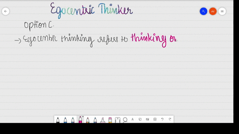 which-of-the-following-identifies-childrens-difficulty-seeing-anothers-perspective-a-abstract-thinke
