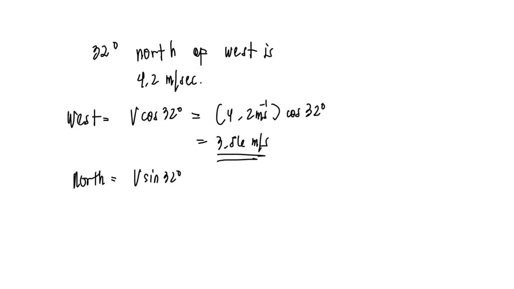 SOLVED: A sailboat runs before the wind with a constant speed of 4.2 m ...