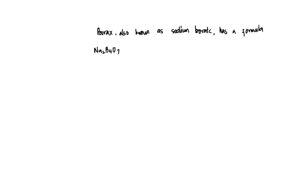 Borax is a common household and commercial chemical. Look up the