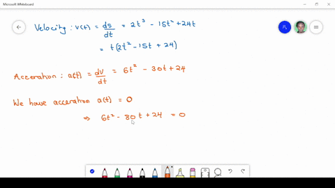if-sfrac12-t4-5-t312-t2-find-the-velocity-of-the-moving-object-when-its-acceleration-is-zero