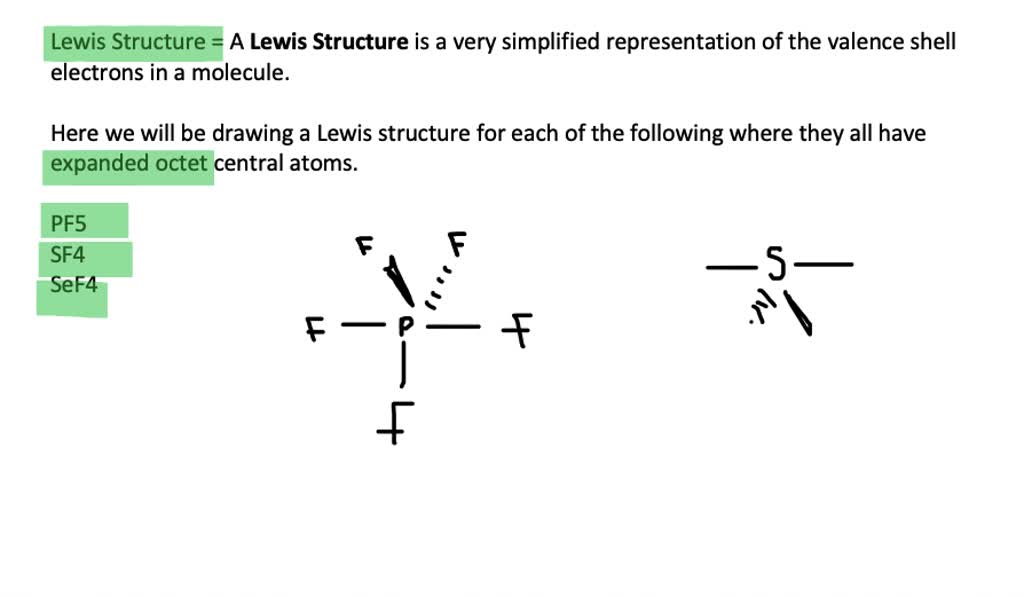 Solved Each Molecule Listed Contains An Expanded Octet Or