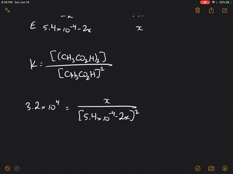 in-the-gas-phase-acetic-acid-exists-as-an-equilibrium-of-monomer-and-dimer-molecules-the-dimer-consi