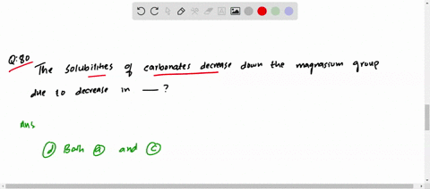 the-solubilities-of-carbonates-decrease-down-the-magnesium-group-due-to-a-decrease-in-a-inter-ionic-
