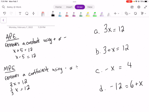 tell-whether-to-use-the-addition-property-of-equality-or-the-multiplication-property-of-equality-to-