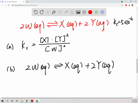 a-reaction-is-represented-by-this-equation-2-mathrmwa-q-rightleftharpoons-mathrmxa-q2-mathrmya-q-q-2