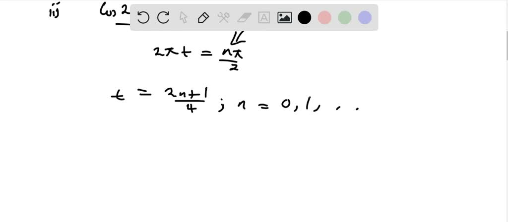 SOLVED:The function ψ(x, t)=sinπx cos2 πt represents a standing wave ...