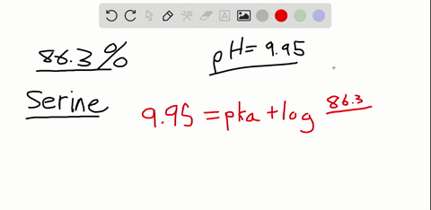 what-is-the-k_a-of-the-amino-acid-serine-if-it-is-863-dissociated-at-p-h995
