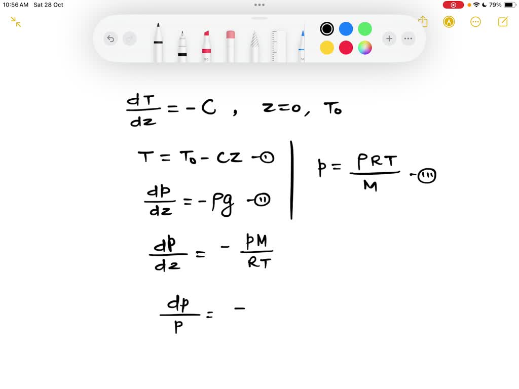 solved-show-that-the-ratio-of-the-atmospheric-pressure-at-an-altitude