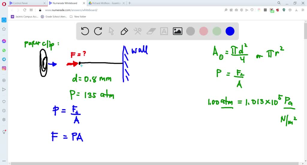 SOLVEDYou unbend a paper clip made from 0.8mmdiameter wire and push