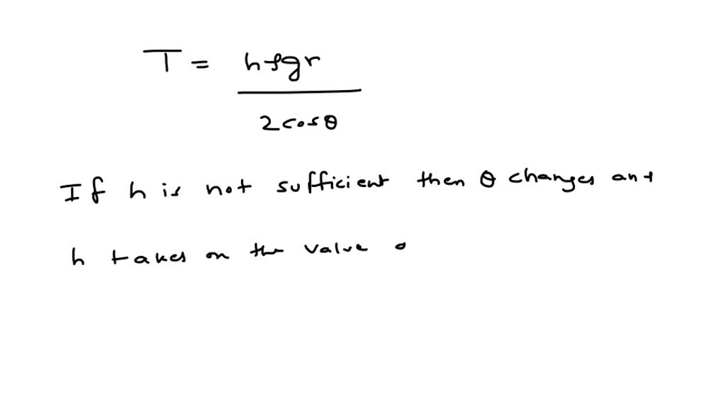 the sentence If the height of a capillary is smaller