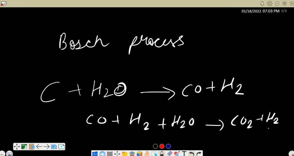 Write balanced chemical equations for three major industrial preparations of hydrogen gas
