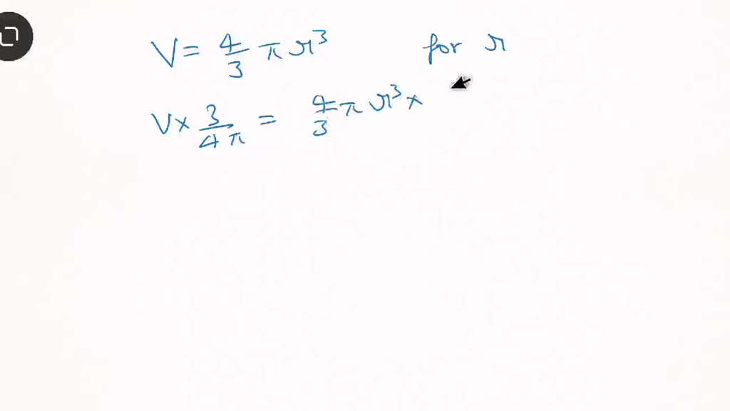 solved-solve-the-equation-for-the-indicated-variable-v-frac-4-3-pi