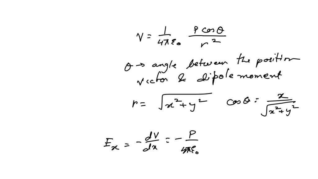 SOLVED: Determine the components of the electric field, Ex and Ey, as a ...