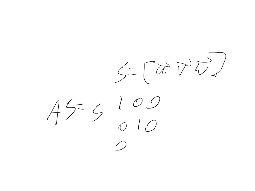 SOLVEDIf matrix A represents the orthogonal projection onto a plane V