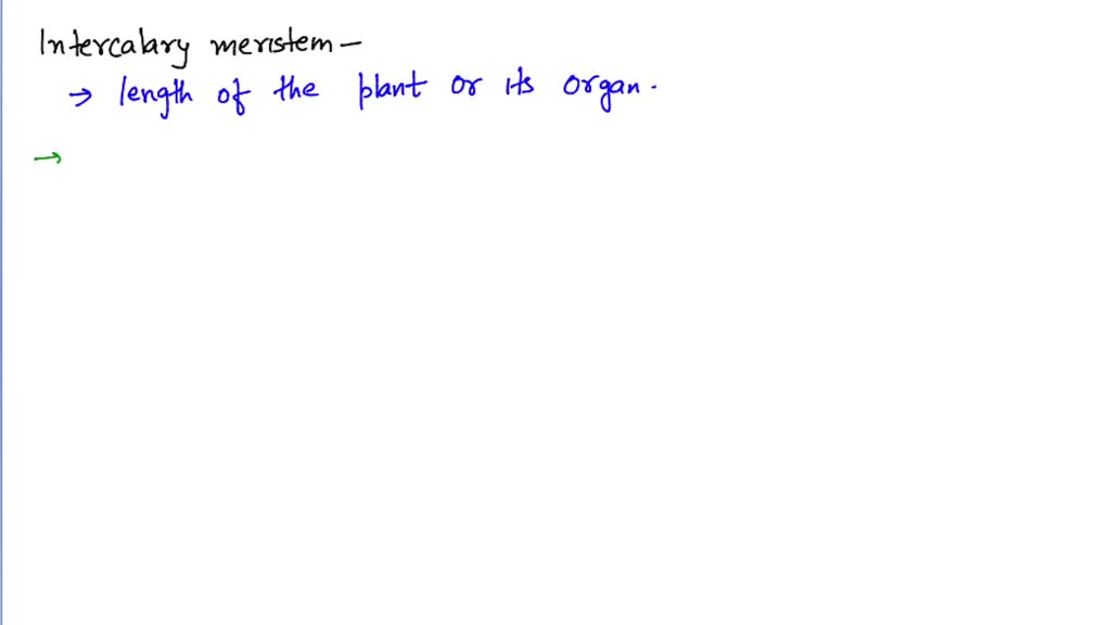 Assertion: Intercalary meristem increases the length of plant like ...