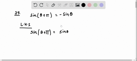 SOLVED:Verify the reduction formula. sin(θ+π)=-sinθ