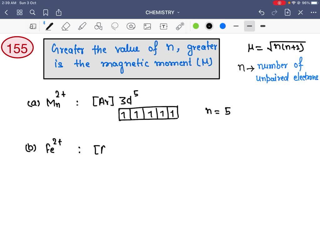 Which Ion Has The Maximum Magnetic Moment