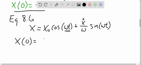 for-the-system-of-prob-8-2-determine-the-position-x-of-the-mass-as-a-function-of-time-if-the-mass-is