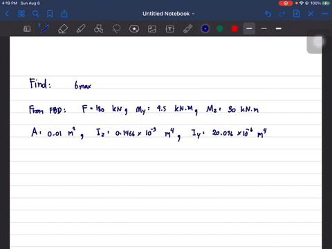 if-p60-mathrmkn-determine-the-maximum-normal-stress-developed-on-the-cross-section-of-the-column