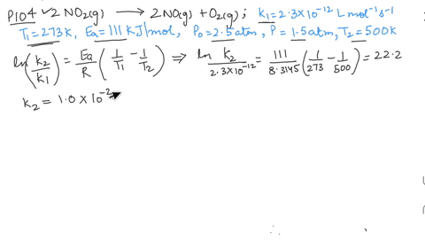 the-decomposition-of-mathrmno_2g-occurs-by-the-following-bimolecular-elementary-reaction-2-mathrmn-2