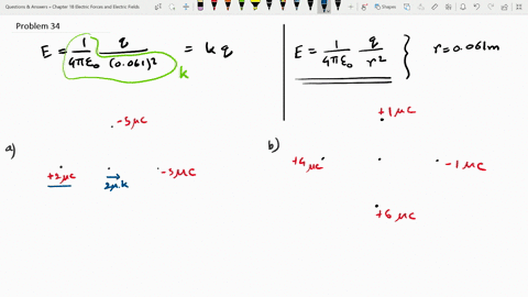 the-drawing-shows-two-situations-in-which-charges-are-placed-on-the-x-and-y-axes-they-are-all-locate