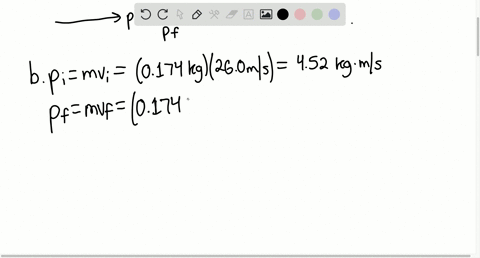 a-0174-kg-softball-is-pitched-horizontally-at-260-mathrmm-mathrms-the-ball-moves-in-the-opposite-dir