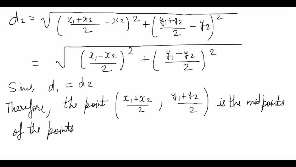 Midpoint Formula Class 10